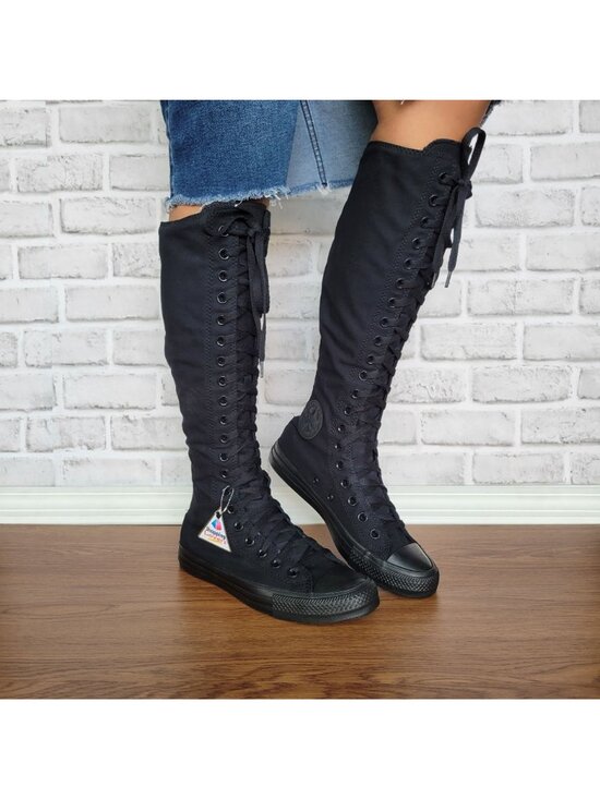 ⭐Converse Chuck Taylor XXHi Sz 9 Men\'s Knee-high Boots Sneaker Black A12325C New main image 8